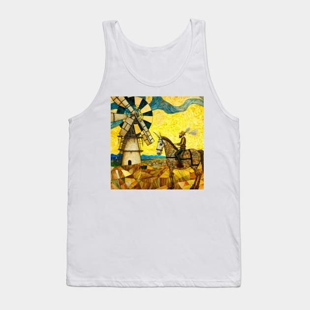 Don Quixote Van Gogh Tank Top by The Bark Side